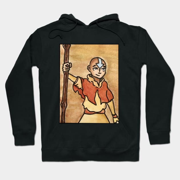 The Last Paintbender Avatar Aang Art Nouveau Avatar The Last Airbender Hoodie TeePublic